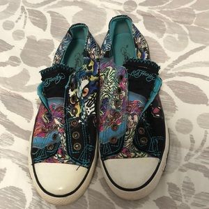 Ed Hardy sneakers. Size 7